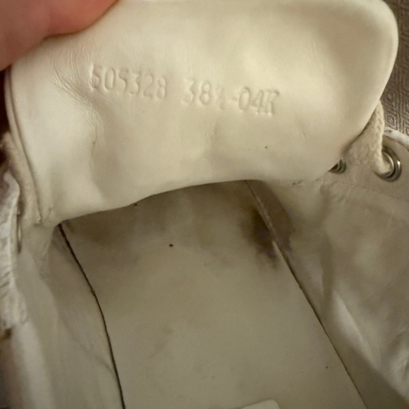 Women's White and Gold Loved Sneakers - Picture 7 of 7